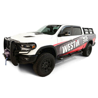 Thumbnail for Westin 19-25 RAM 1500 Crew Cab (Excl. 2019+ Classic) AT6 Running Boards - Black