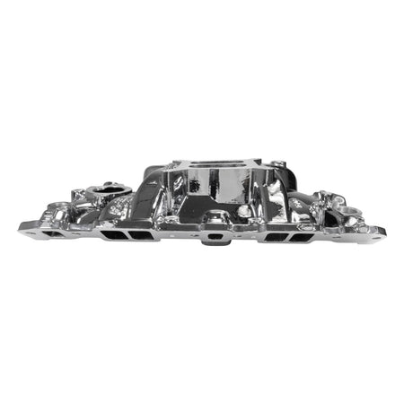 Edelbrock Chevy SB Performer EPS Intake Manifold w/ Oil Fill Tube - Chrome Plasma