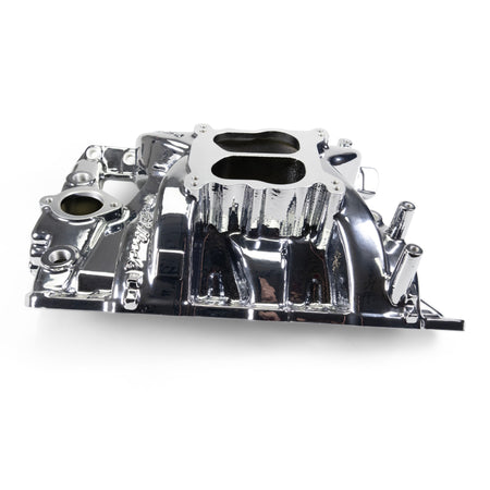 Edelbrock Pontiac 326-455 Performer RPM Intake Manifold - Chrome Plasma Finish