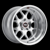 Thumbnail for Weld Solana 22x10.5 / 5x127 BP / ET13 / 78.1mm Bore - Gloss Silver Machined Wheel