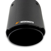 Thumbnail for Mishimoto Carbon Fiber Muffler Tip 3in Inlet 4in Outlet Black