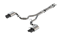 Thumbnail for Borla 2024 Ford Mustang GT 5.0L V8 3 in ATAK Catback Non-Active Exhaust- Black Chrome Quad Tip