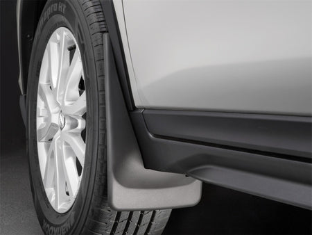 WeatherTech 2014+ Nissan Rogue Front No Drill Mudflaps - Black