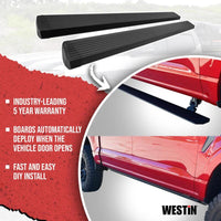 Thumbnail for Westin 18-24 Jeep Wrangler JL Unlimited 4dr Pro-e Running Boards - Tex. Blk