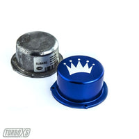 Thumbnail for Turbo XS 15-16 Subaru WRX Billet Aluminum Vacuum Pump Cover - Blue