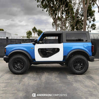 Thumbnail for Anderson Composites 21-22 Ford Bronco 2DR Fiberglass Doors (Pair) w/ CF Inserts - Off Road