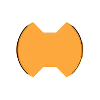 Thumbnail for KC HiLiTES SlimLite 8in. LED Light Shield (Shield Only) - Amber