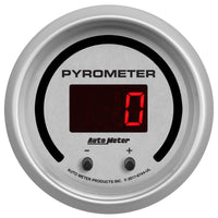 Thumbnail for Autometer 52.4mm Silver Two Channel 0-2000 Degree Pyrometer (EGT) Ultra-Lite Elite Digital Gauge