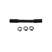 Thumbnail for Deatschwerks Convoluted Tubing 100mm Length x 8mm ID Side 1 x 8mm ID Side 2 - Black