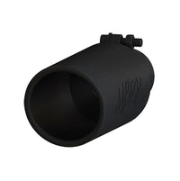 Thumbnail for MBRP Universal Tip 4in O.D. Angled Rolled End 2.5in inlet 12in length Black
