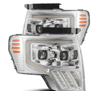 Thumbnail for AlphaRex 09-14 Ford F-150 PRO-Series Projector Headlights Plank Style Chrm w/Activ Light/Seq Signal
