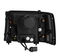 Thumbnail for AlphaRex 92-96 Ford F-Series/Bronco PRO-Series Proj Headlights Alpha-Blk w/Seq. Sig & DRL