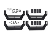 Thumbnail for Rampage 1999-2019 Jeep Rock Rail Short Step Universal 4 Piece Set - Black