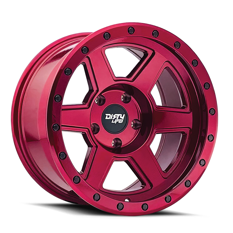 Dirty Life Compound 9315 20x10 / 8-170 BP / -25mm Offset / 125.2mm Hub Crimson Candy Red Wheel