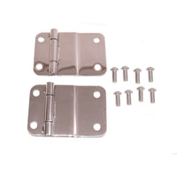 Thumbnail for Rugged Ridge 76-86 Jeep CJ Stainless Steel Tailgate Hinges
