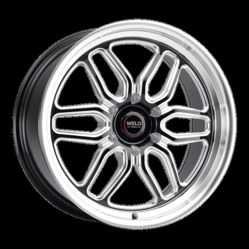 Weld Racing 20x9.5 Laguna 6 Drag 6x127 ET35 BS6.625 Gloss BLK MIL DIA 78.1
