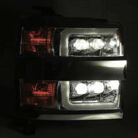Thumbnail for AlphaRex 15-18 Chevy 2500HD NOVA LED Proj Headlights Plank Style Chrome w/Activ Light/Seq Signal/DRL