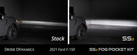 Thumbnail for Diode Dynamics 21-22 Ford F-150 SS3 LED Fog Pocket Kit - Yellow Pro