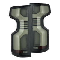 Thumbnail for AlphaRex 19-24 Chevy Silverado 1500 / 20-24 2500HD/3500HD LUXX-Series LED Tail Lights Black
