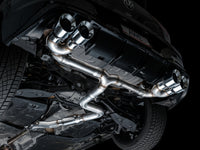 Thumbnail for AWE MK8 Volkswagen Golf R 3in Track Edition Quad Exhaust - Chrome Silver Tips