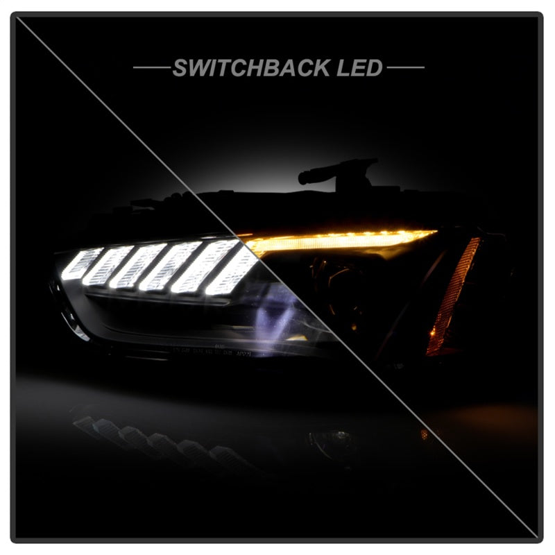 Spyder 13-16 Audi A4/S4 HID Model Only Projector Headlights - Black PRO-YD-AA413HIDSI-BK
