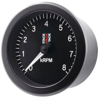 Thumbnail for Autometer Stack Sport 88mm 0-8K RPM Tachometer - Black
