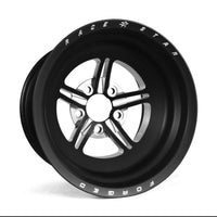 Thumbnail for Race Star 63 Pro Forged 15x12 NBL Sportsman 5x5.00 BC / 2.00 BS Wheel - Black Anodized/Machined