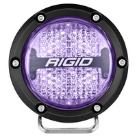Thumbnail for Rigid Industries 360-Series 4in LED Off-Road Diffused Beam - RGBW Backlight (Pair)