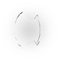 Thumbnail for KC HiLiTES SlimLite 8in. LED Light Shield (Shield Only) - Clear