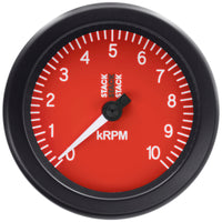 Thumbnail for Autometer Stack Sport 88mm 0-10K RPM Tachometer - Red