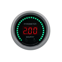 Thumbnail for Autometer 52.4mm Black Two Channel 0-2000 Degree Pyrometer (EGT) Sport-Comp Elite Digital Gauge