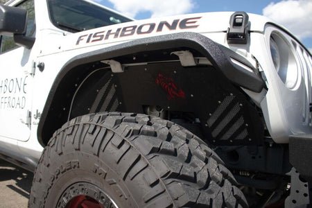 Fishbone Offroad 2018+ Jeep Wrangler JL/JLU/2020+ Gladiator JT Steel Front Fender Flares - Black