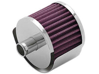 Thumbnail for K&N Breather 1in Flg W/1in-1/4in Grmt 3in od X 2-3/8in h