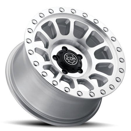 ICON Hulse 18x9 8x180 12mm Offset 5.5in BS Silver Machined