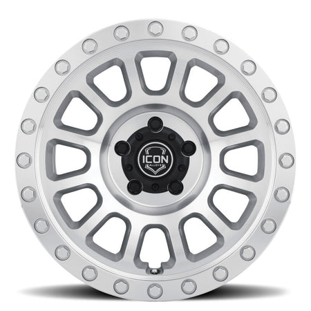 ICON Hulse 18x9 8x180 12mm Offset 5.5in BS Silver Machined