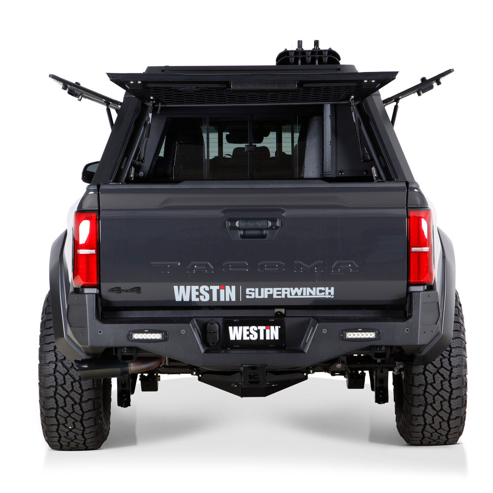 Westin 20-25 RAM 2500/3500 Crew Cab 6.4ft. Bed EXP Truck Cap - Black - BOX 1 (BOX 2 IS REQUIRED 16-14765BS)