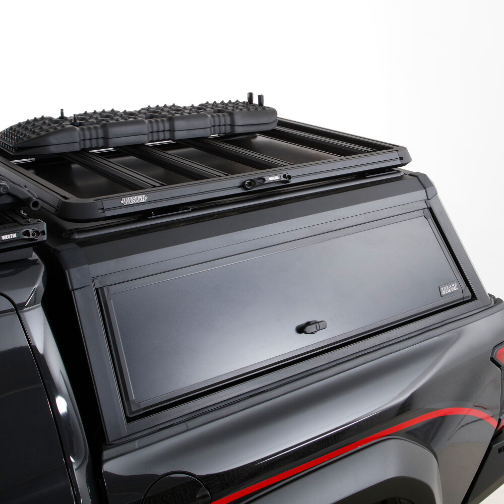 Westin 20-25 RAM 2500/3500 Crew Cab 6.4ft. Bed EXP Truck Cap - Black - BOX 1 (BOX 2 IS REQUIRED 16-14765BS)