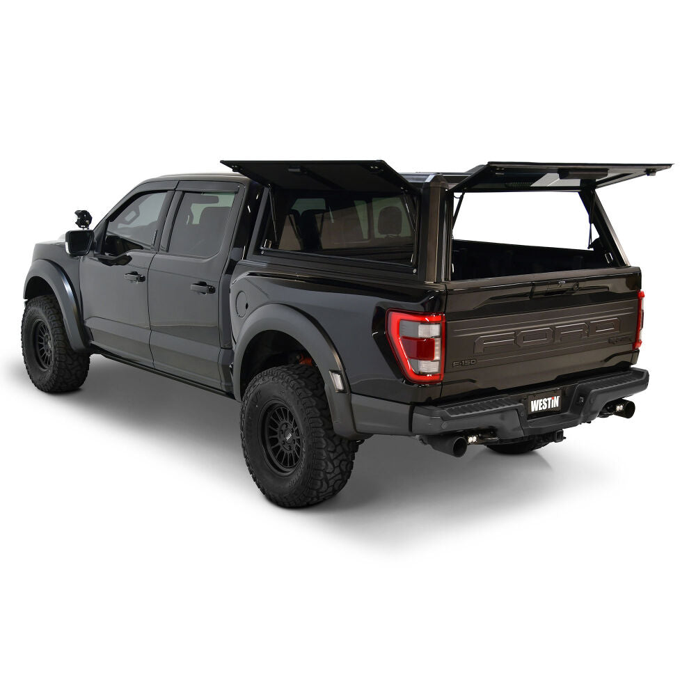 Westin 21-23 Ford F-150 5.5ft Bed Crew Cab EXP Truck Cap - Black - BOX 1 (BOX 2 IS REQUIRED 16-14060BS)