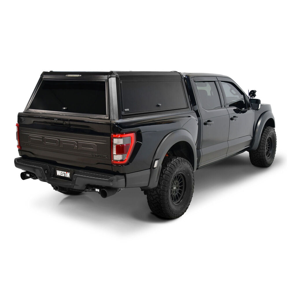 Westin 21-23 Ford F-150 5.5ft Bed Crew Cab EXP Truck Cap - Black - BOX 1 (BOX 2 IS REQUIRED 16-14060BS)