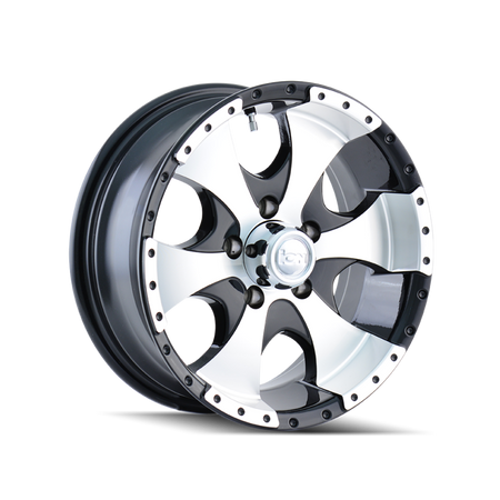 ION Type 136 15x6 / 6x139.7 BP / 0mm Offset / 108mm Hub Black/Machined Wheel