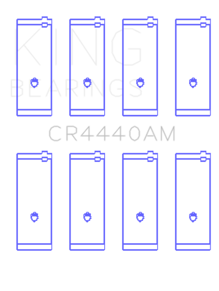 King Engine Bearings Ford 73HM 83HM 85HM Cosworth Yb (Size +0.75mm) Connecting Rod Bearing Set