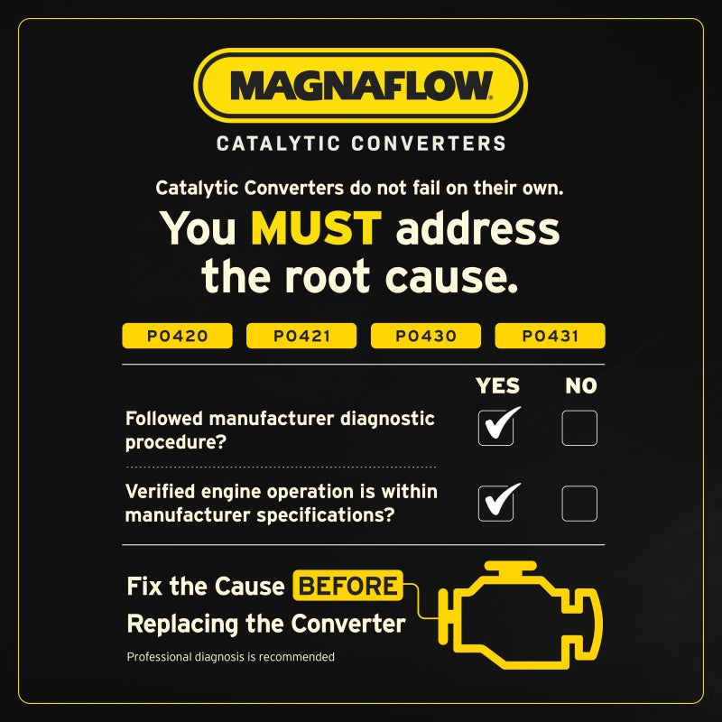 MagnaFlow 11-16 Cooper Countryman L4 1.6 OEM UNDERBODY Direct Fit Converter