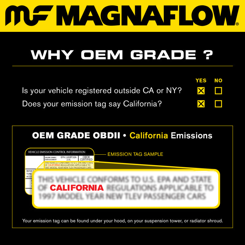 MagnaFlow Direct Fit Catalytic Converter 00-03 BMW M5 5.0L Passenger Side
