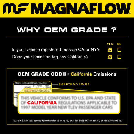 MagnaFlow Direct Fit Catalytic Converter 00-03 BMW M5 5.0L Passenger Side