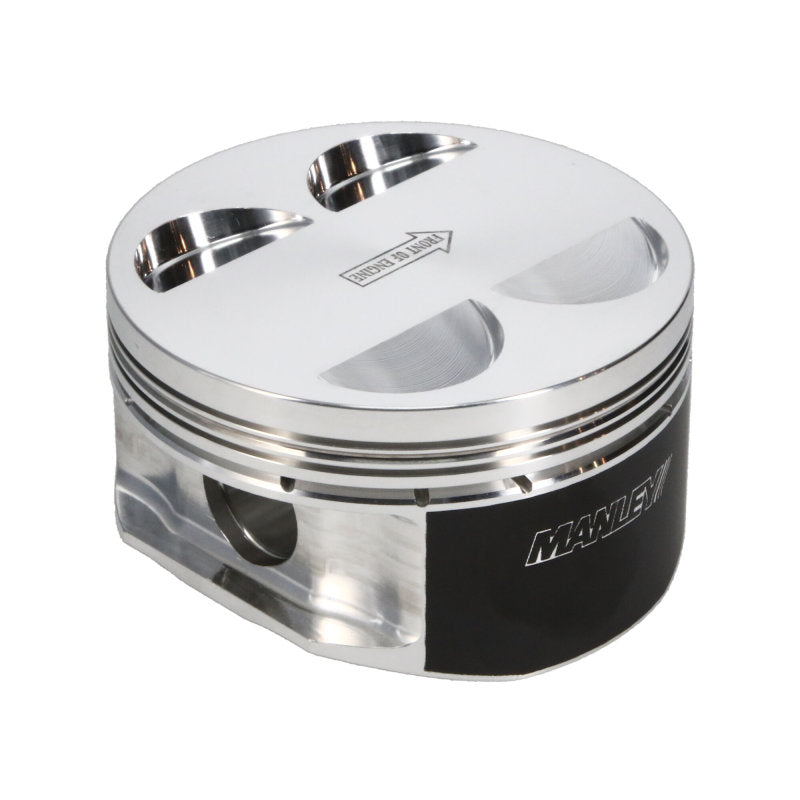 Manley Nissan GT-R 3.8L VR38DETT 99mm Bore 9.8:1 CR -2cc Dish Extreme Duty Piston Set w/ Rings
