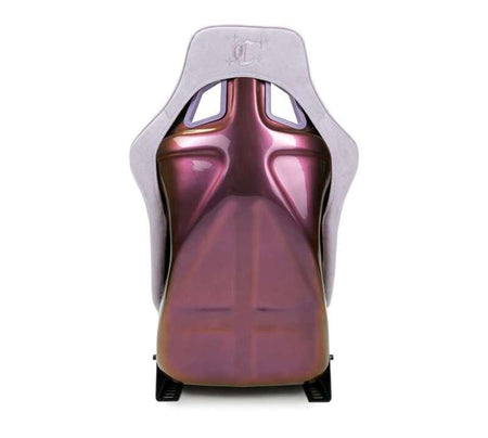 NRG FRP Bucket Seat (Large) Prisma-Chromatic Lilac Vegan Suede w/ Chameleon back