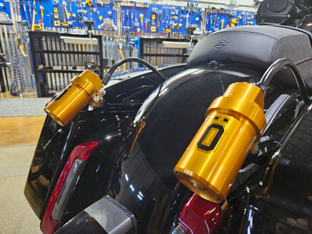 Ohlins 14-24  Harley FL Touring STX 36 Twin Blackline 13inShocks - Heavy Duty Springs