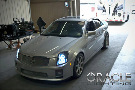 Oracle 03-07 Cadillac CTS LED Headlight Halo Kit - Green