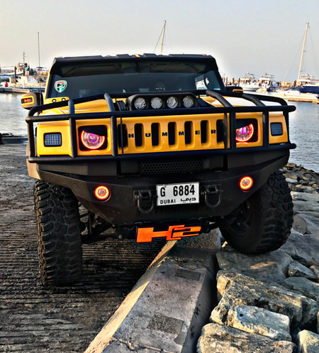 Oracle 03-10 Hummer H2 LED Fog Light Halo Kit - Green