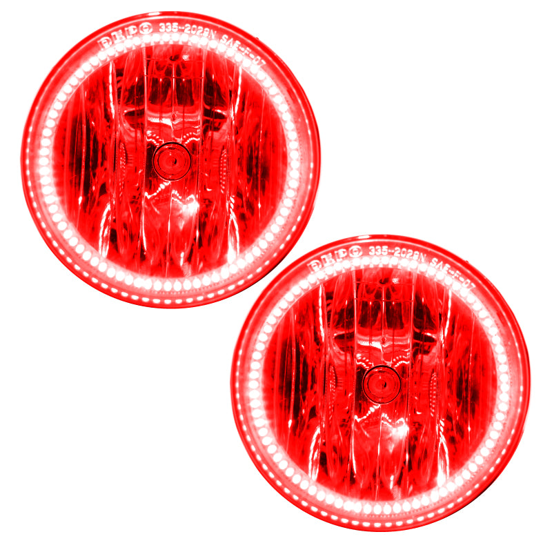 Oracle 03-10 Hummer H2 LED Fog Light Halo Kit - Red